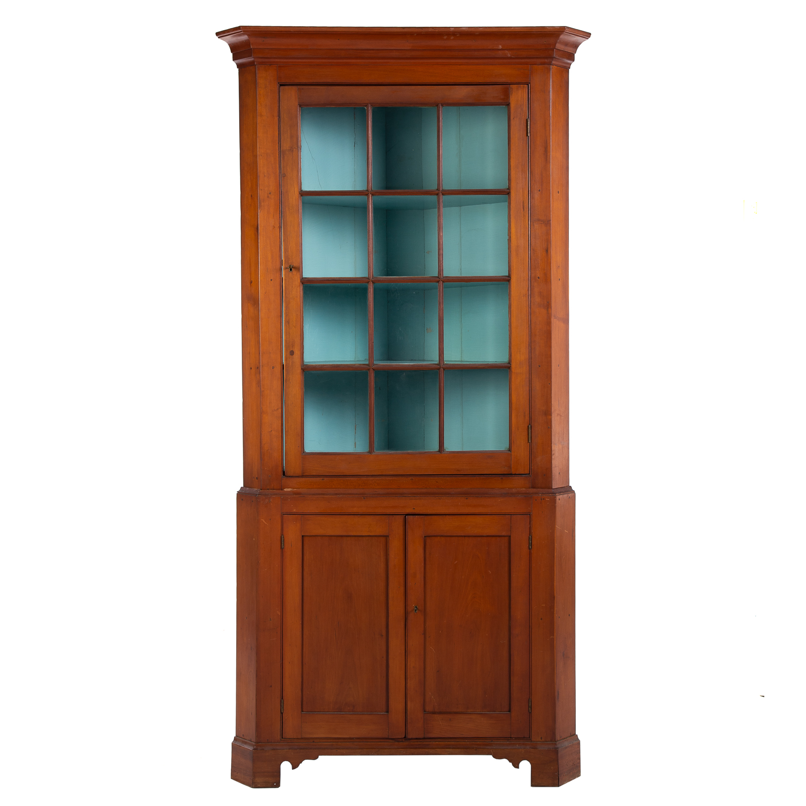 FEDERAL MAPLE CORNER CUPBOARD Circa 29daf6