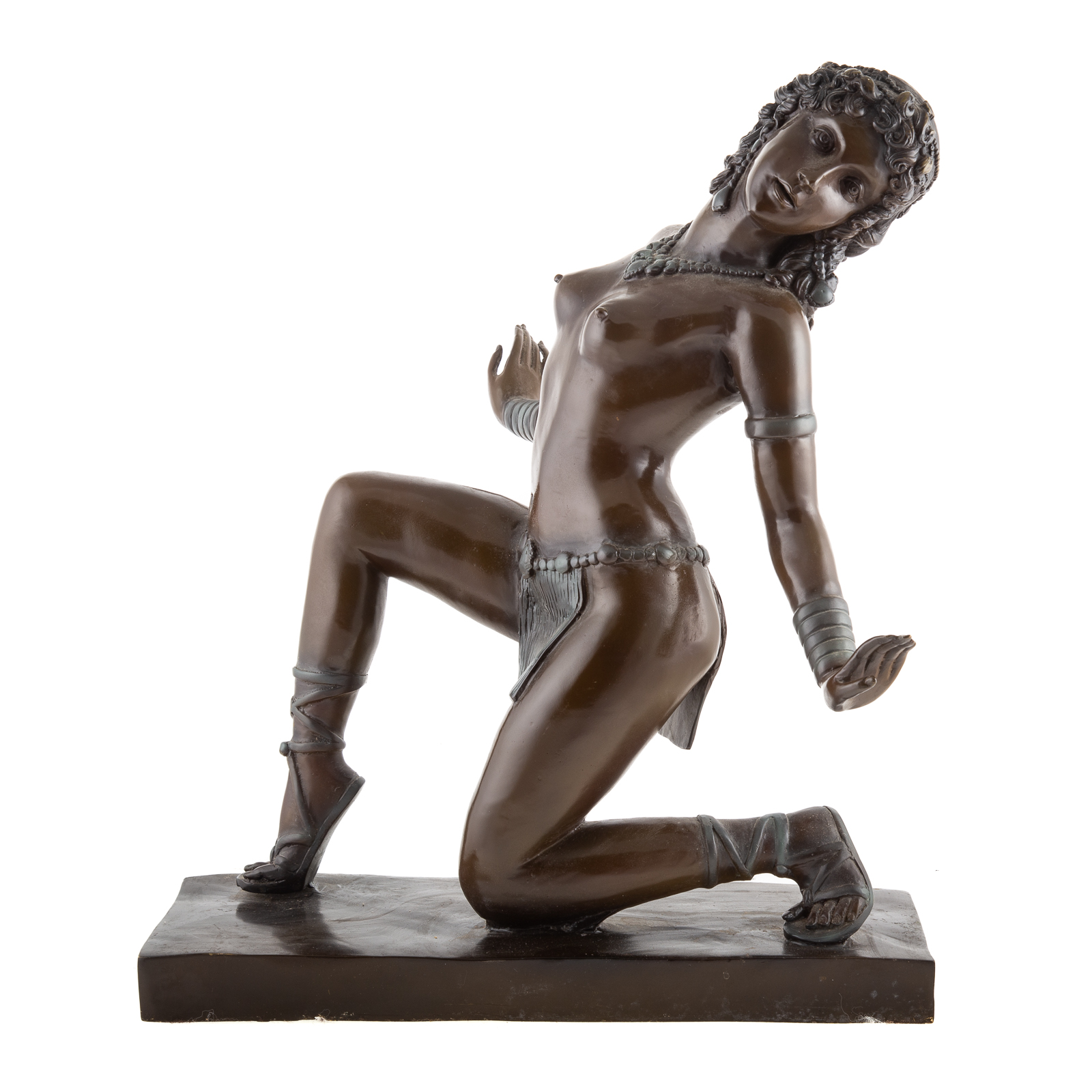 ART DECO STYLE EXOTIC DANCER BRONZE 29dd1d