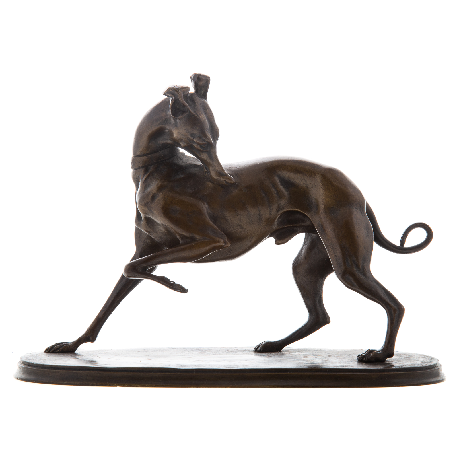 ANTOINE LOUIS BARYE WHIPPET BRONZE 29dd3b