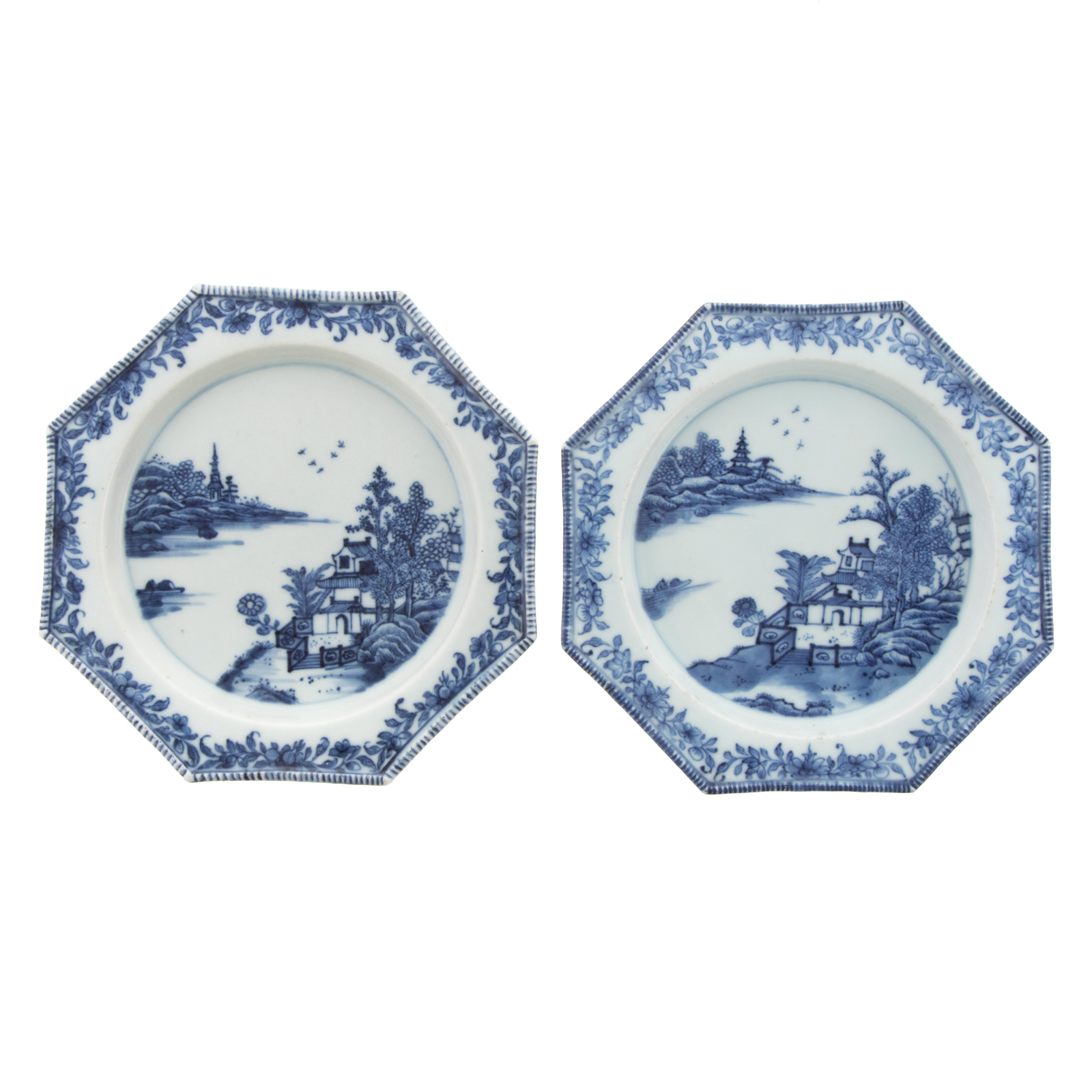 A PAIR OF CHINESE EXPORT BLUE WHITE 29dd48