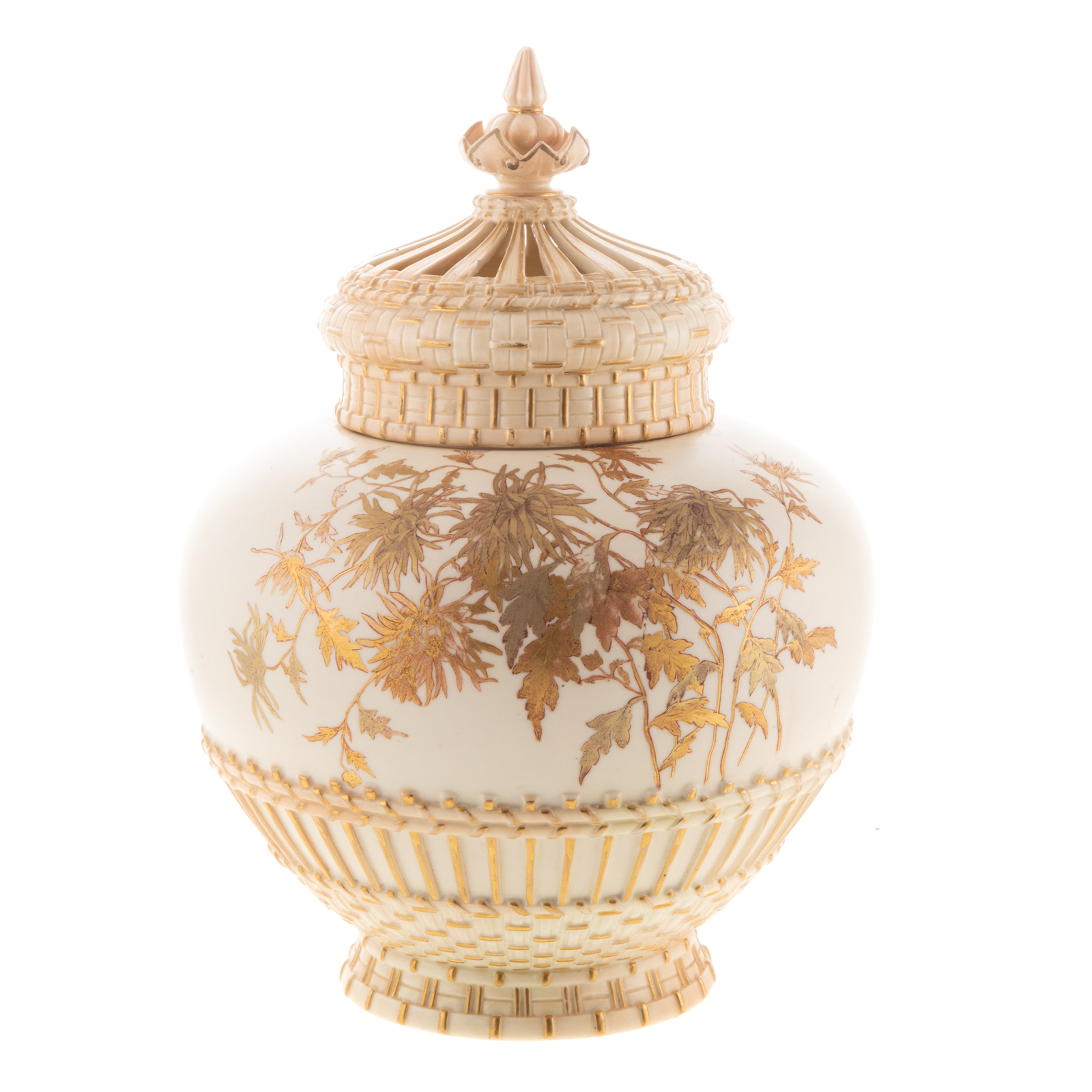 ROYAL WORCESTER CHINA POT-POURI JAR