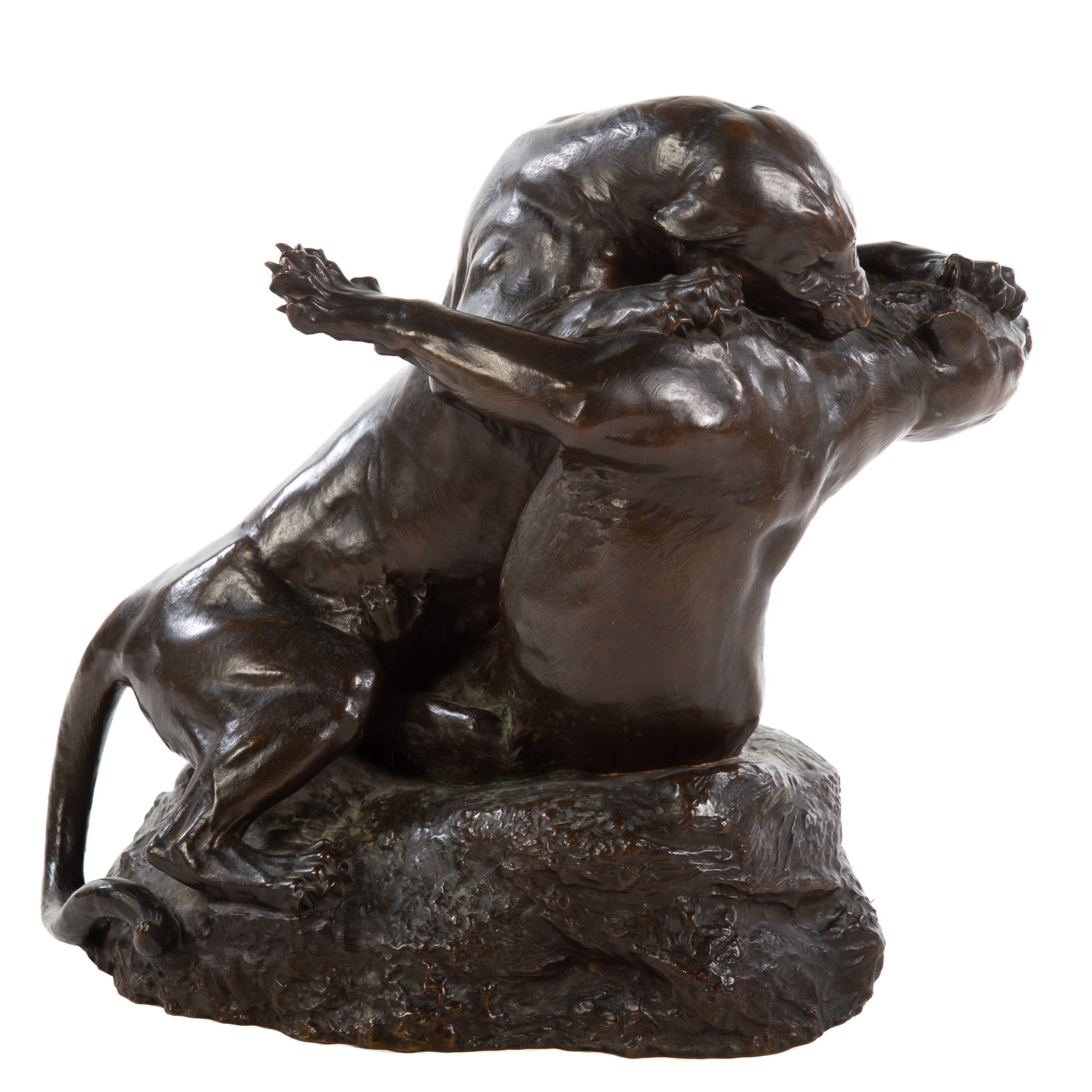 GEORGES GARDET, FIGHTING PANTHERS BRONZE
