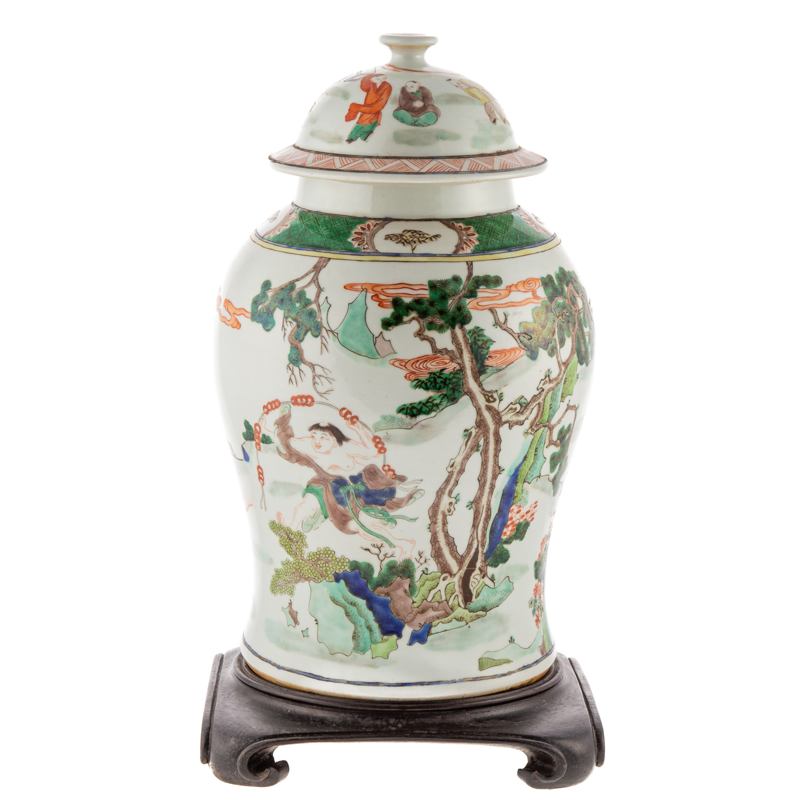 CHINESE EXPORT FAMILLE VERTE JAR 29dd6d