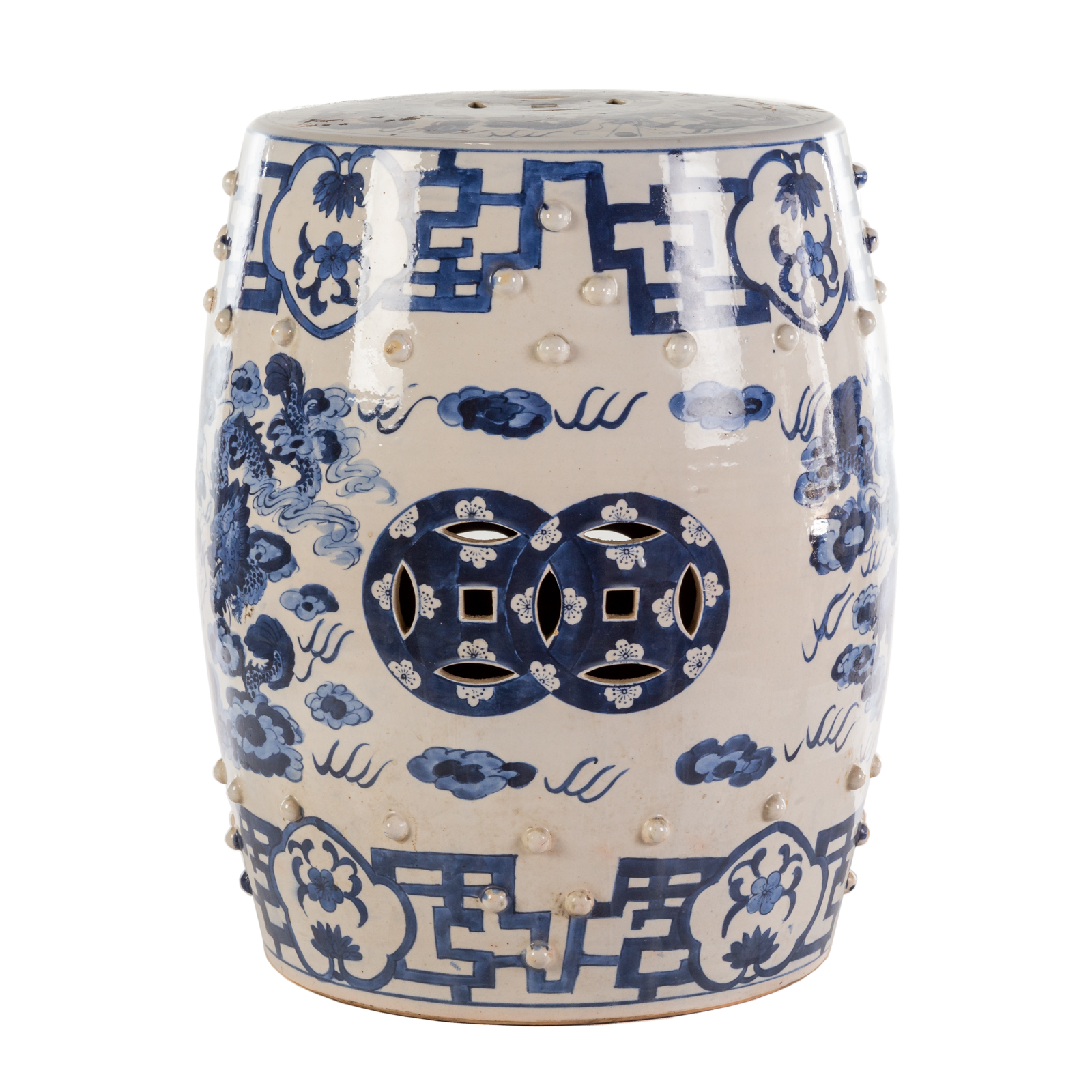 CHINESE EXPORT BLUE WHITE GARDEN 29dd7a