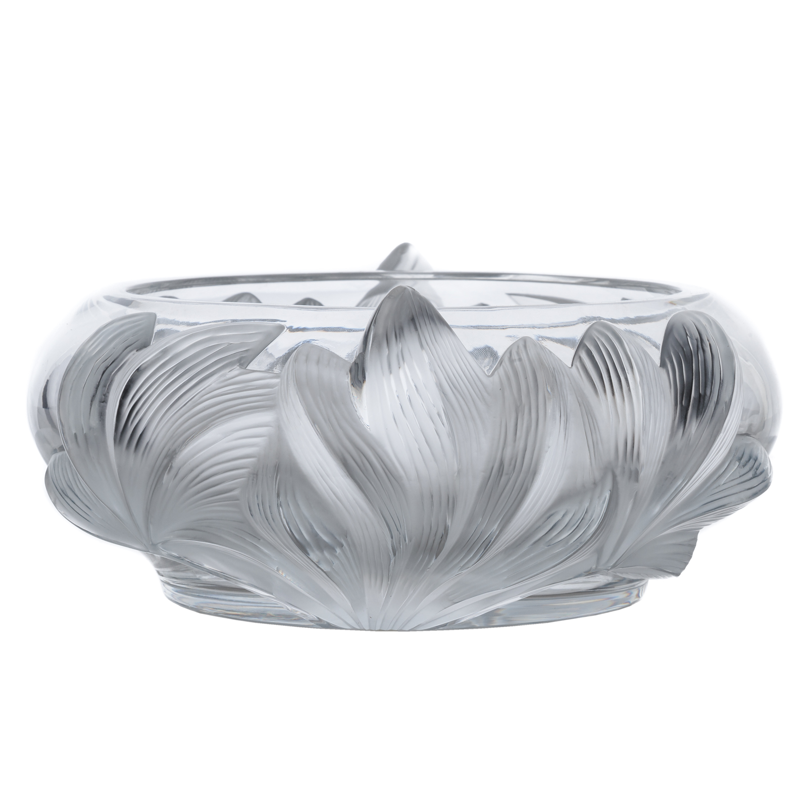 LALIQUE CRYSTAL PIVOINE BOWL 20th 29dd83