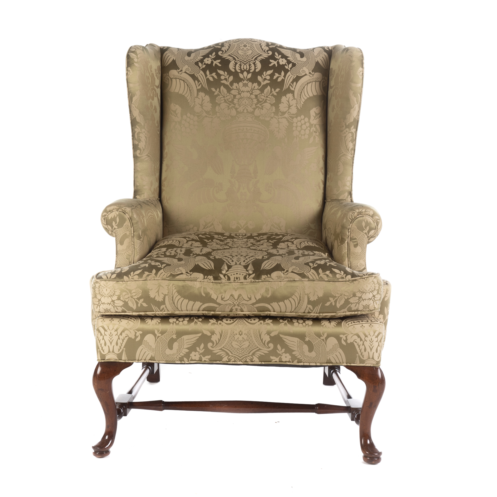 QUEEN ANNE STYLE UPHOLSTERED WING 29dda9