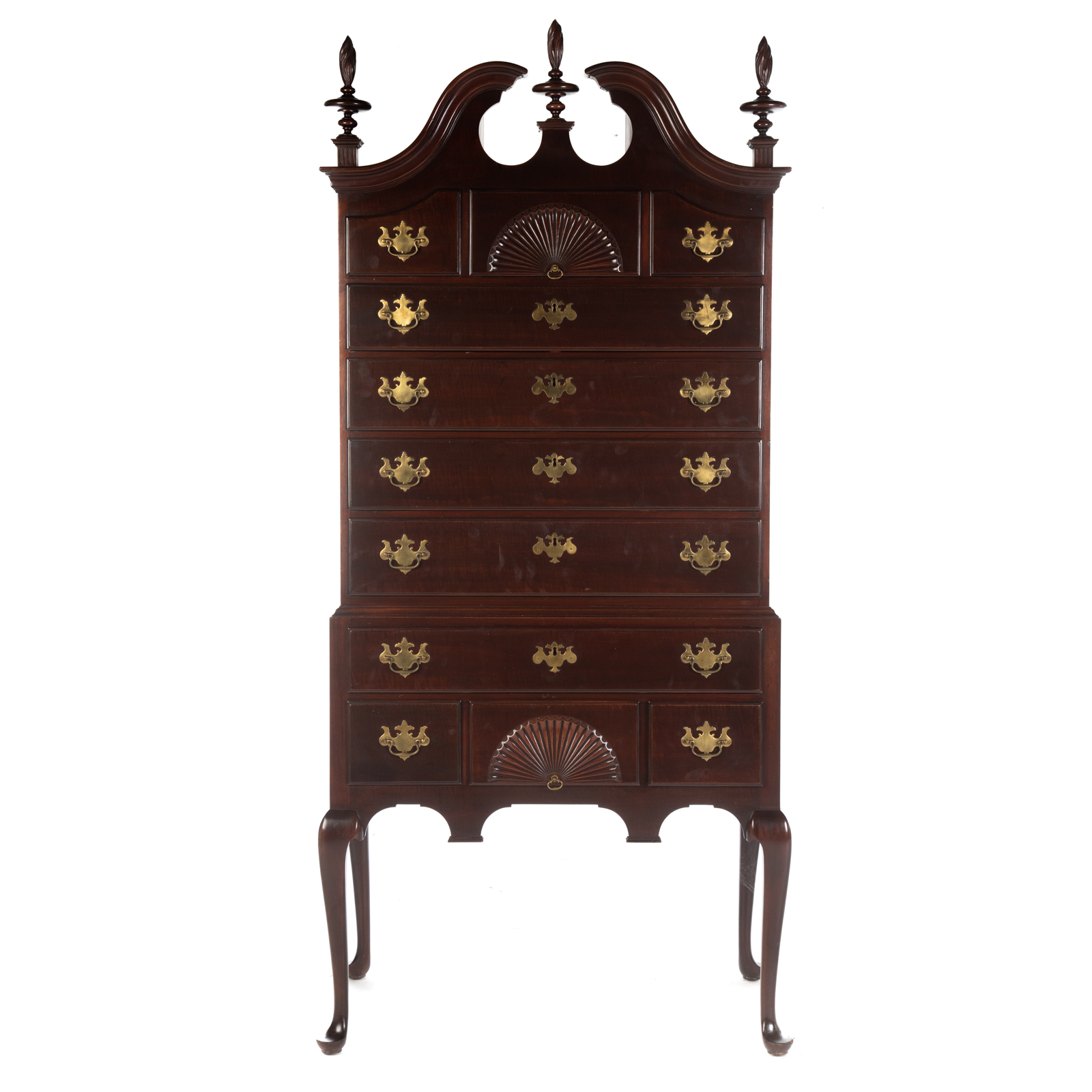 KINDEL MAHOGANY QUEEN ANNE STYLE