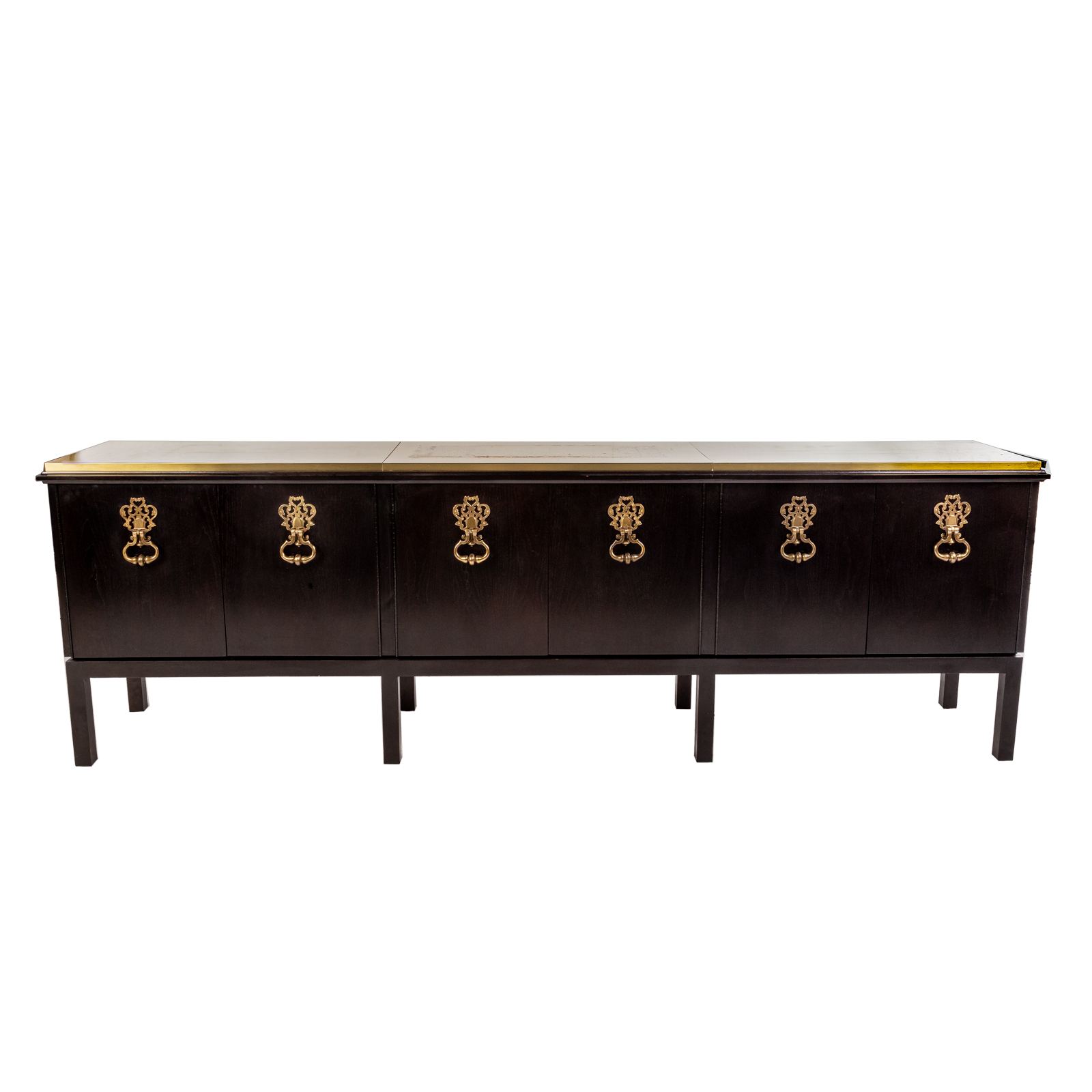 CONTEMPORARY EBONIZED CONSOLE WITH 29ddcc