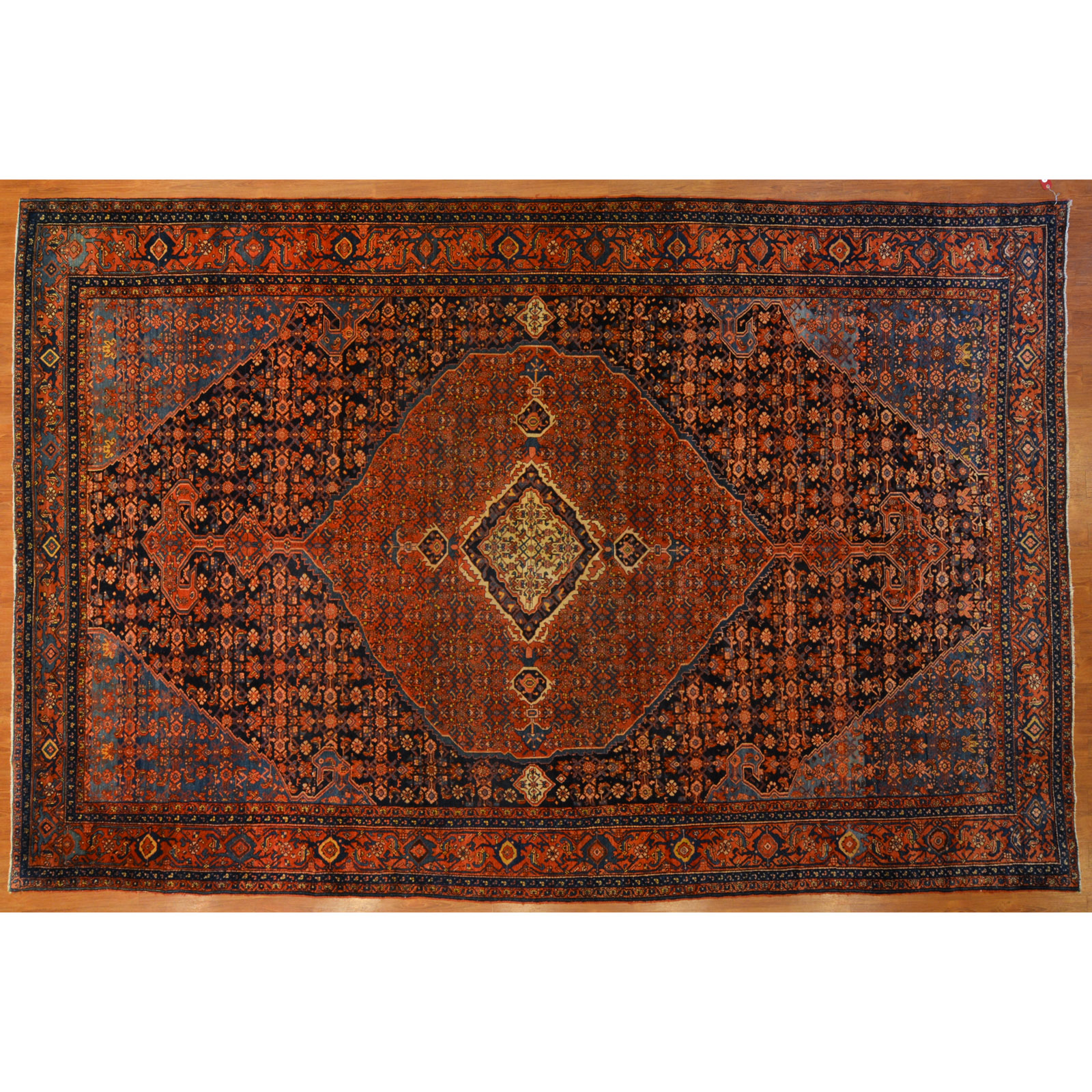 ANTIQUE SENNEH CARPET PERSIA  29ddec