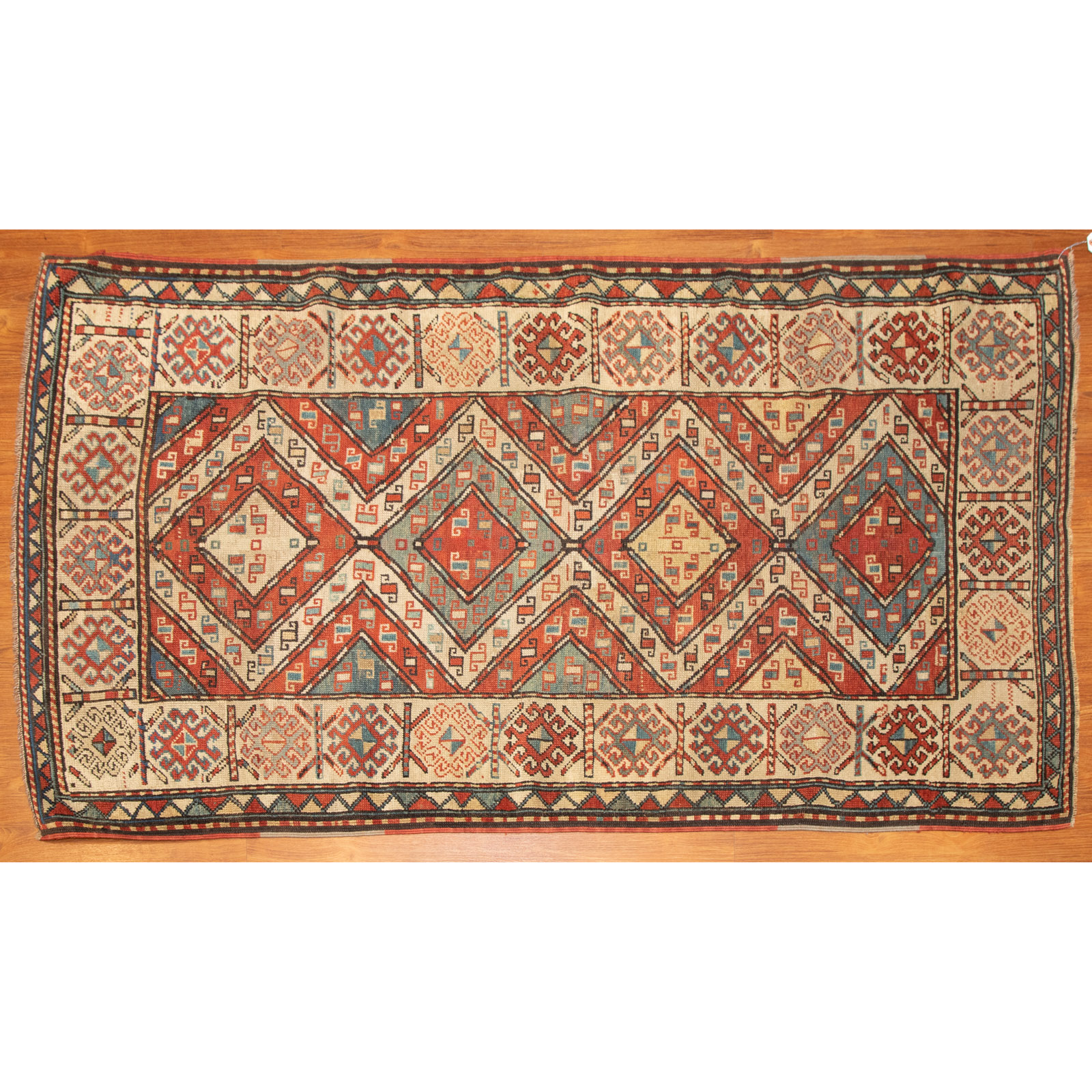 ANTIQUE KAZAK RUG PERSIA 3 8 29de19