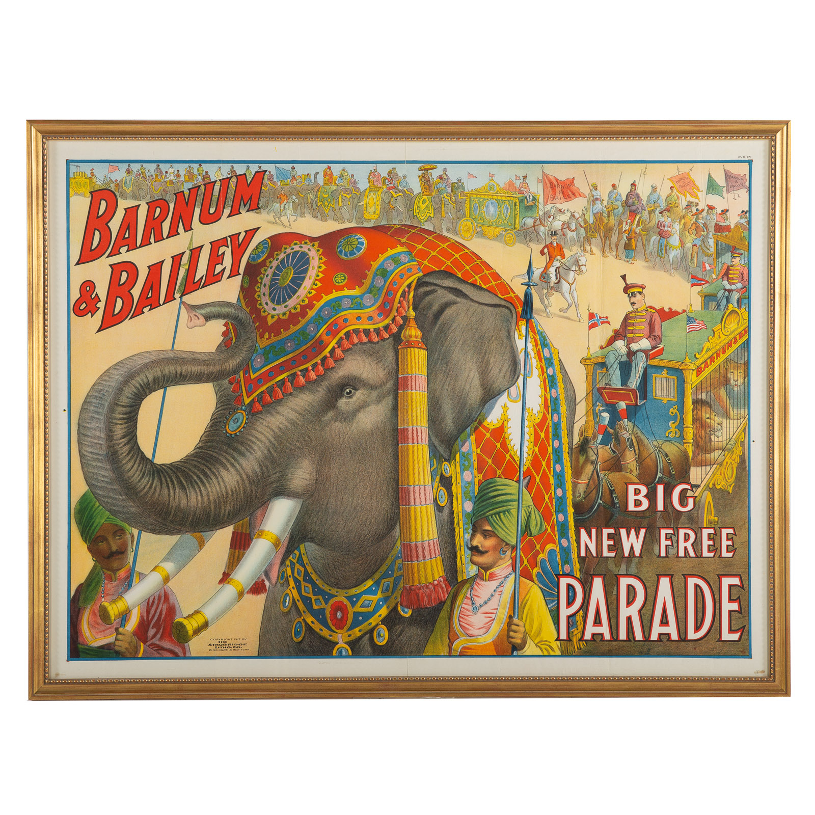 1917 BARNUM BAILEY LITHOGRAPH 29de74