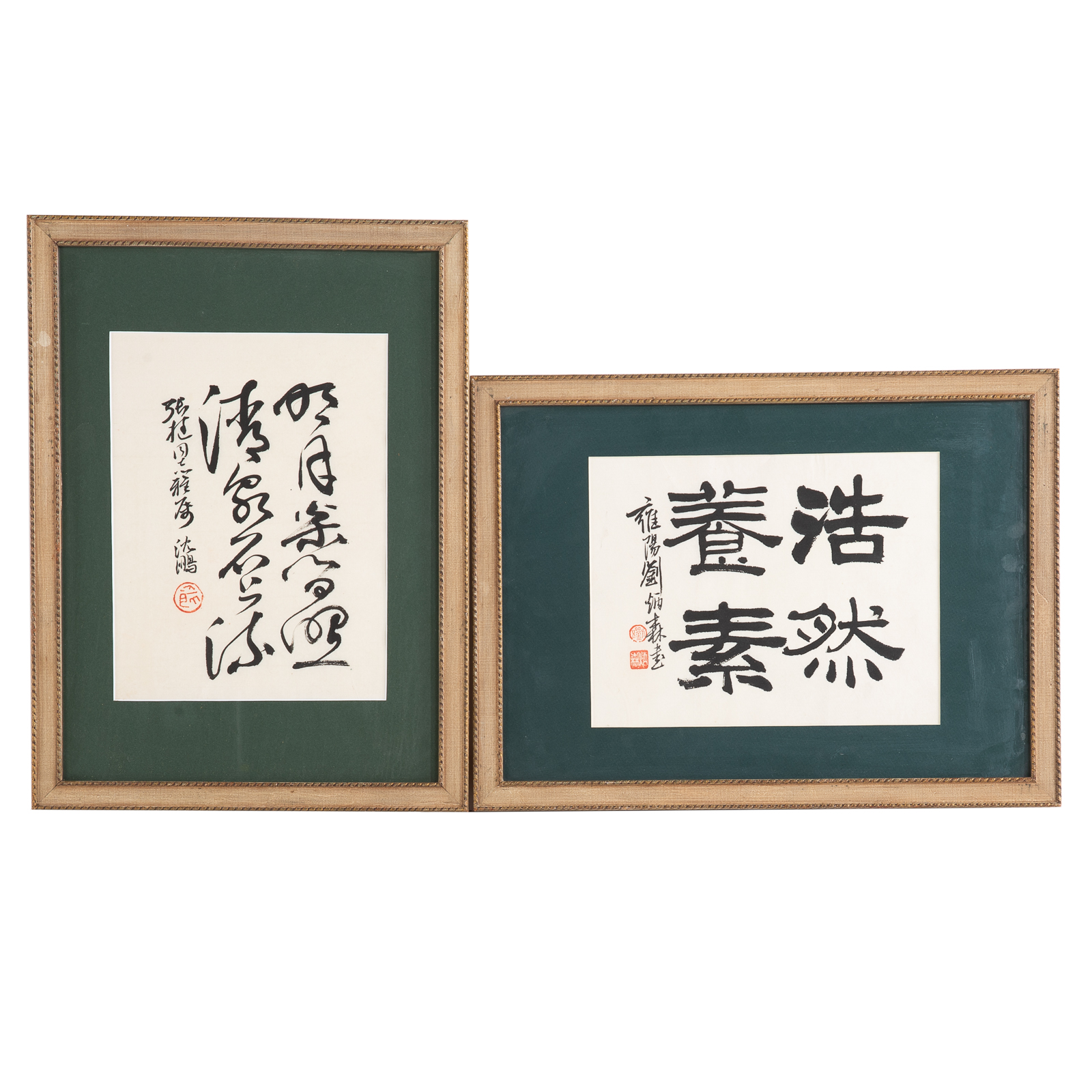 TWO CHINESE CALLIGRAPHY SHEETS 29de93