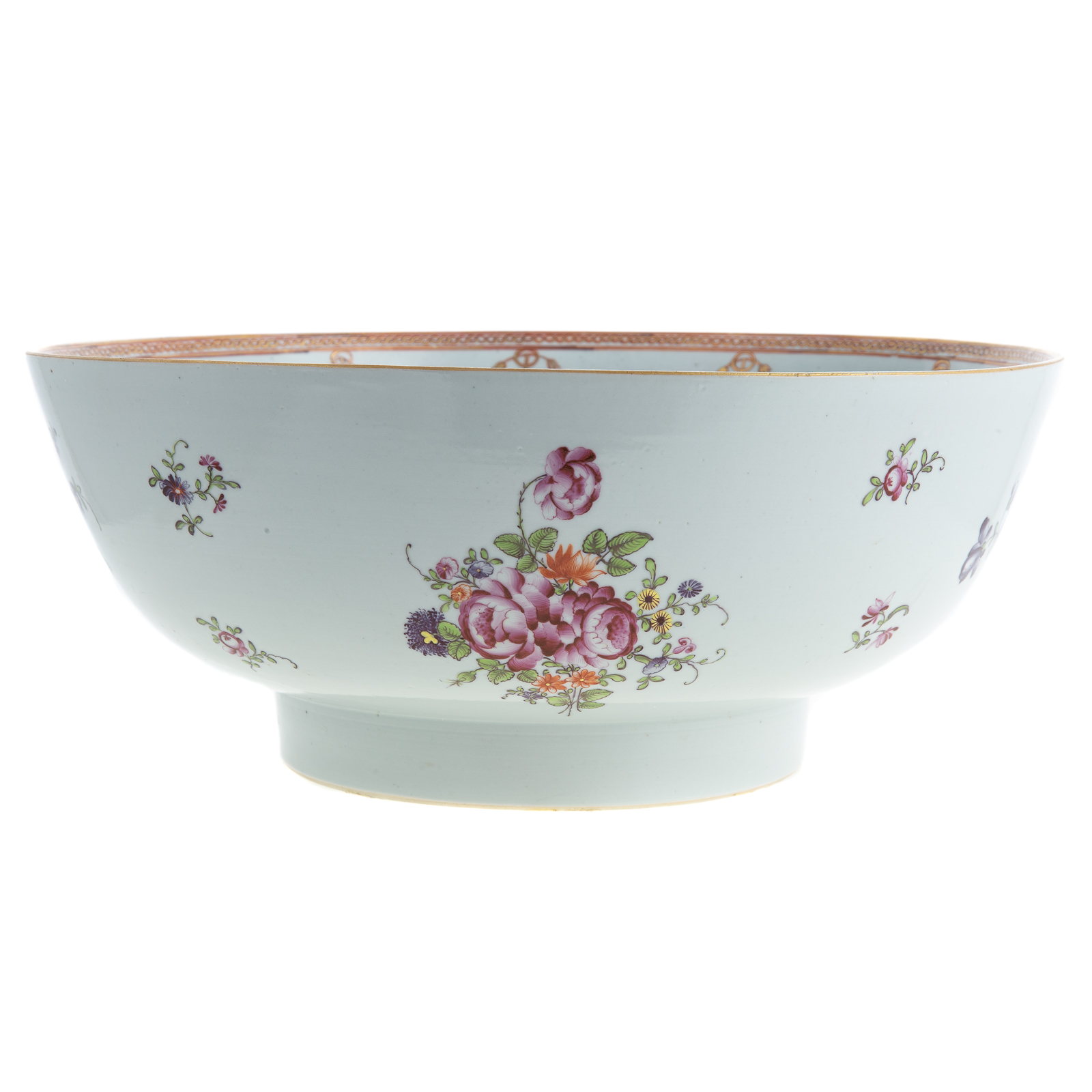 CHINESE EXPORT FOOTED PUNCHBOWL