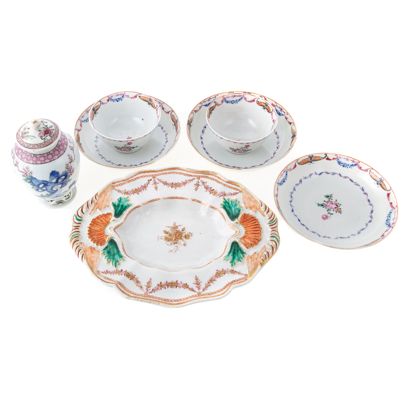 SEVEN PIECES CHINESE EXPORT TABLEWARE 29deb2