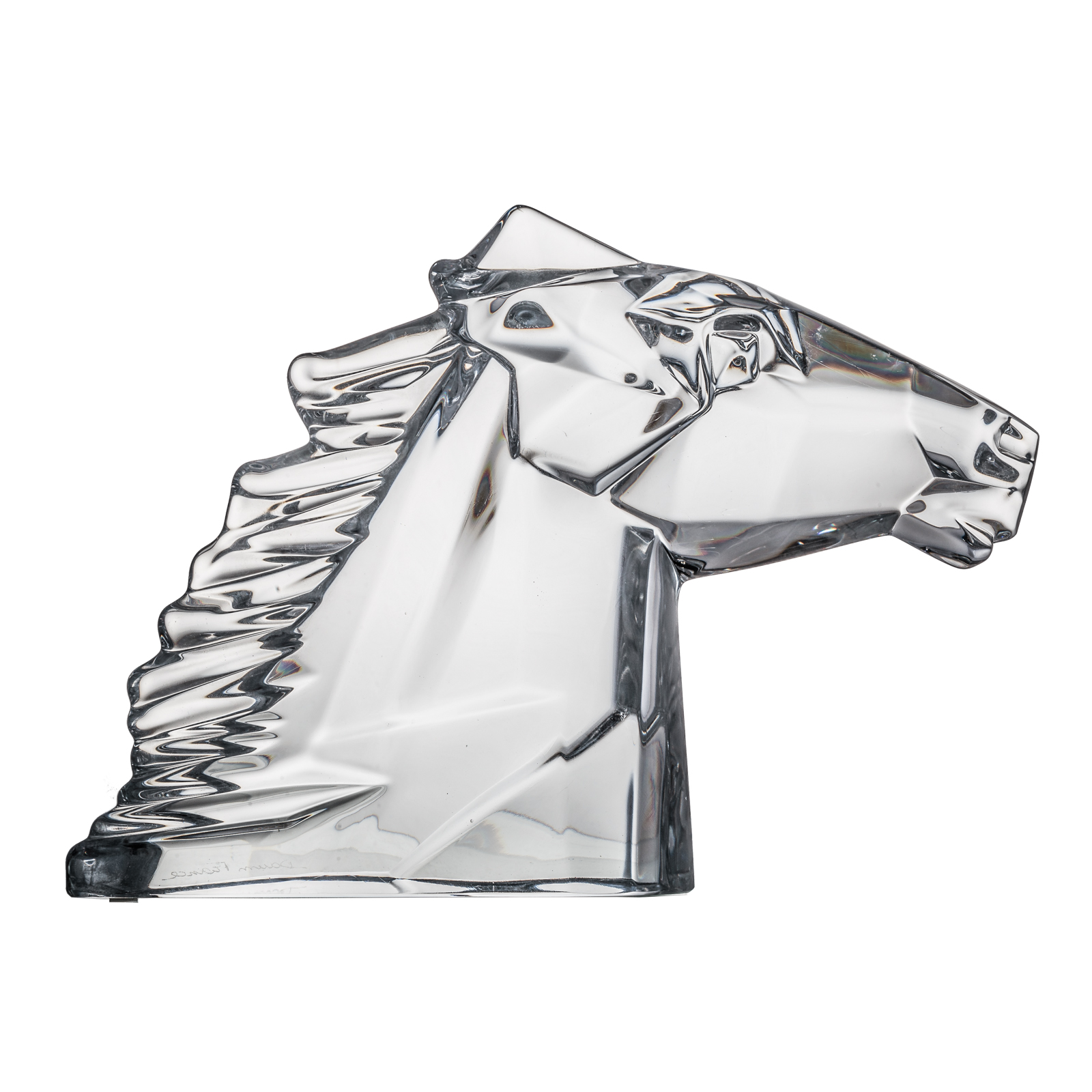 DAUM FRANCE CLEAR CRYSTAL HORSE 29debb