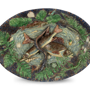 A Large Majolica Plate in the Style
