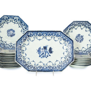 A Chinese Export Blue and White