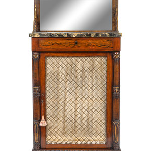 A Regency Style Brass Mounted Rosewood 2a0fb9