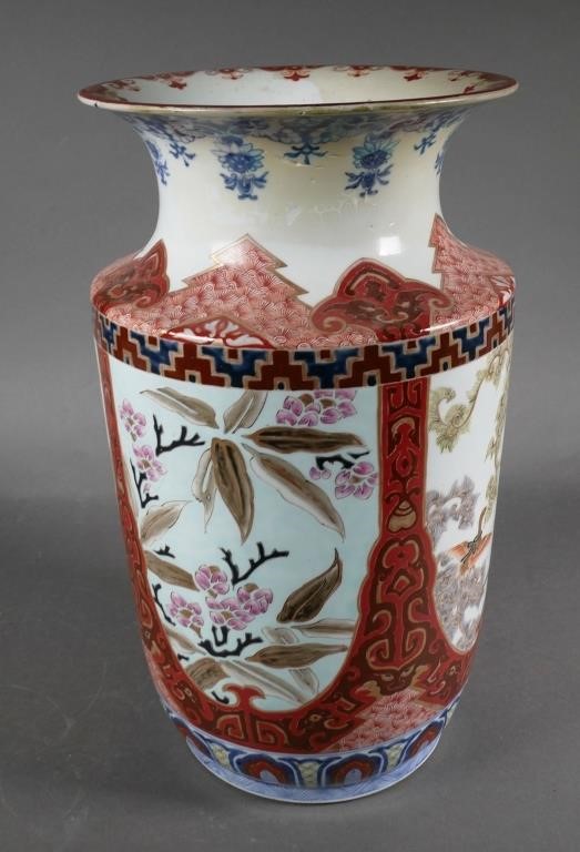 LARGE ANTIQUE CHINESE VASE SIGNED19C 2a0fd4