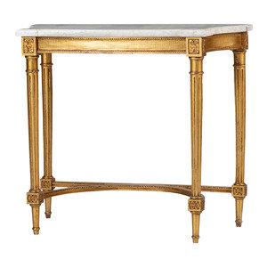 A Neoclassical Style Giltwood Marble 2a111d