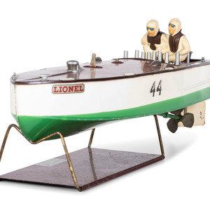 A Lionel Tin Wind Up Speed Boat Mid 20th 2a1192