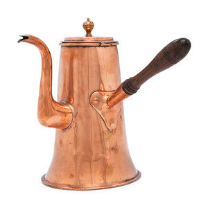 An English Copper Coffee Pot with