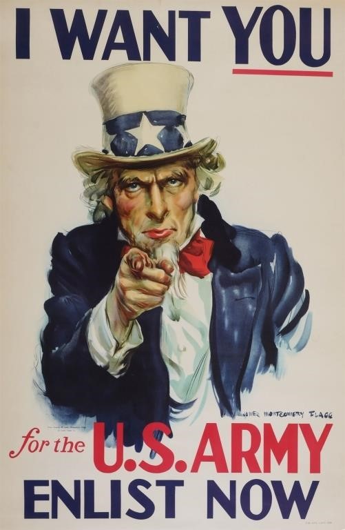 UNCLE SAM, JAMES MONTGOMERY FLAGG,