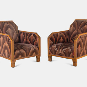 Art Deco French Pair of Armchairs  2a1504