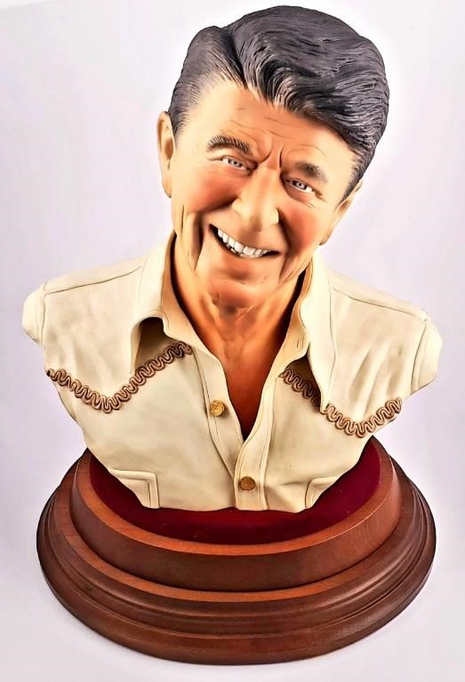 LARGE BUST OF RONALD REAGAN BY