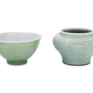 Two Chinese Celadon Glazed Porcelain 2a17a3