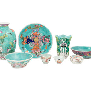 Eight Chinese Porcelain Wares
Late