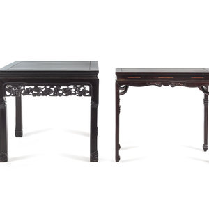 Two Chinese Hardwood Tables both 2a1874