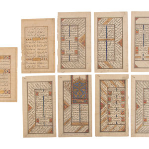 Nine Illuminated Pictorial Manuscripts
(Kishmiri,