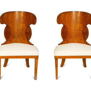 A Pair of Biedermeier Side Chairs 19th 2a19f1