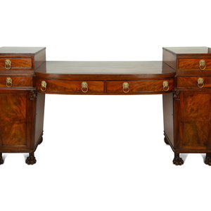 A Regency Style Mahogany Sideboard 19th 2a1a07