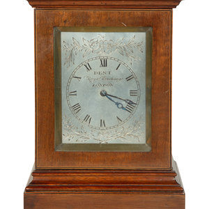 An English Mahogany Table Clock Dial 2a1a16