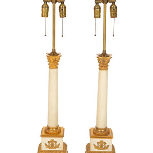 A Pair of Gilt Bronze Mounted White 2a1a54