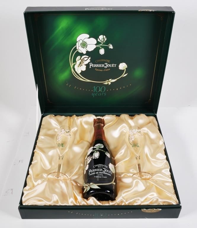 PERRIER JOUET CHAMPAGNE FLUTES1996