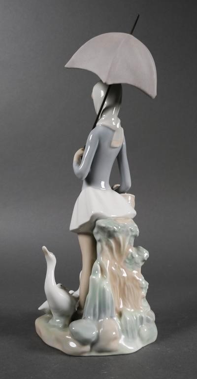 LLADRO FIGURINE 4510 GIRL WITH UMBRELLAPorcelain