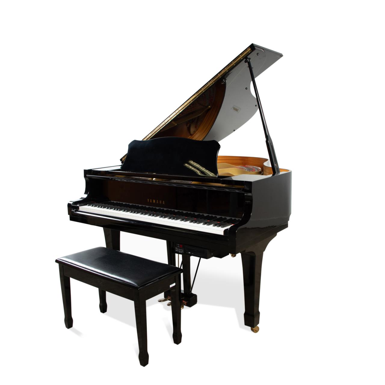 YAMAHA EBONY BABY GRAND PIANO W/