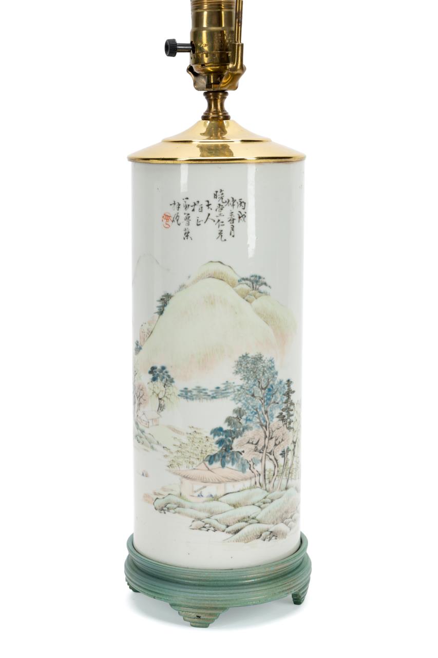 CHINESE REPUBLIC TYPE VASE MOUNTED 29f754