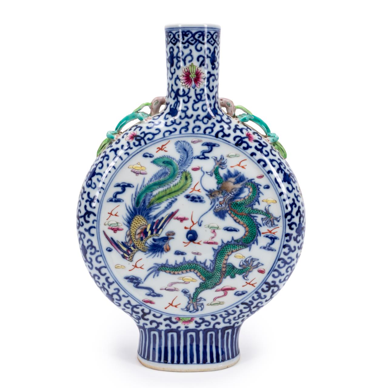 CHINESE BLUE & WHITE WITH DOUCAI