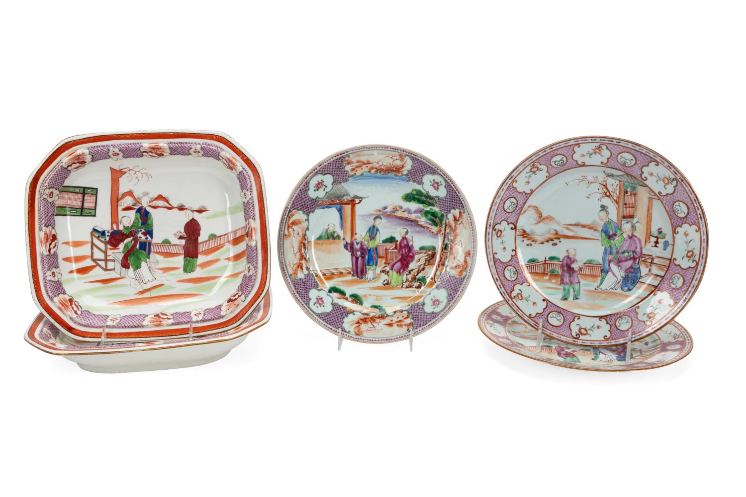 CHINESE ROSE MANDARIN PORCELAIN TABLEWARE,