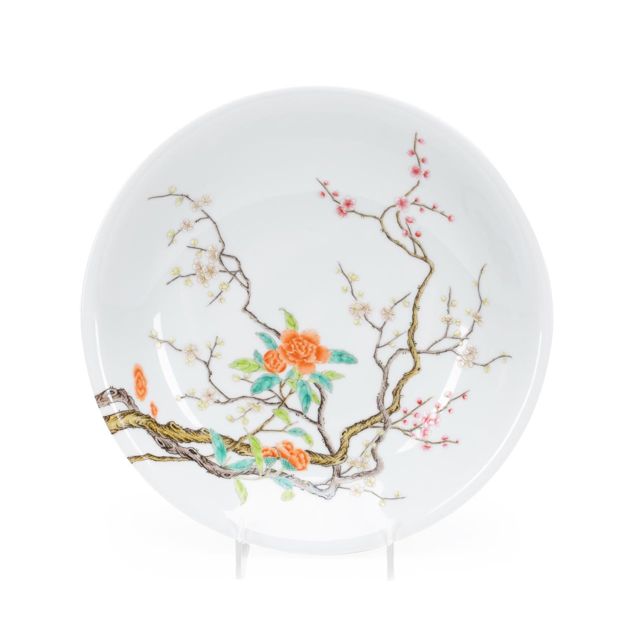 CHINESE FAMILLE ROSE LOW BOWL Chinese 29f7a6