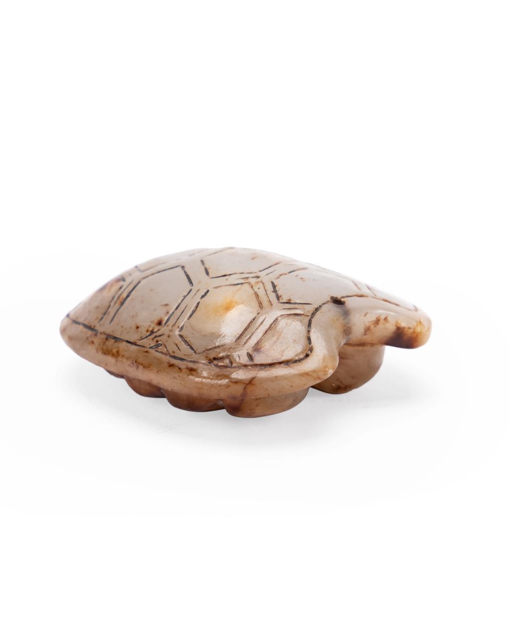CHINESE CARVED JADE TURTLE SHELL