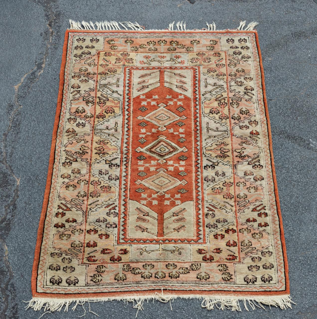 HAND KNOTTED AFGHAN BALUCH RUG  29f947