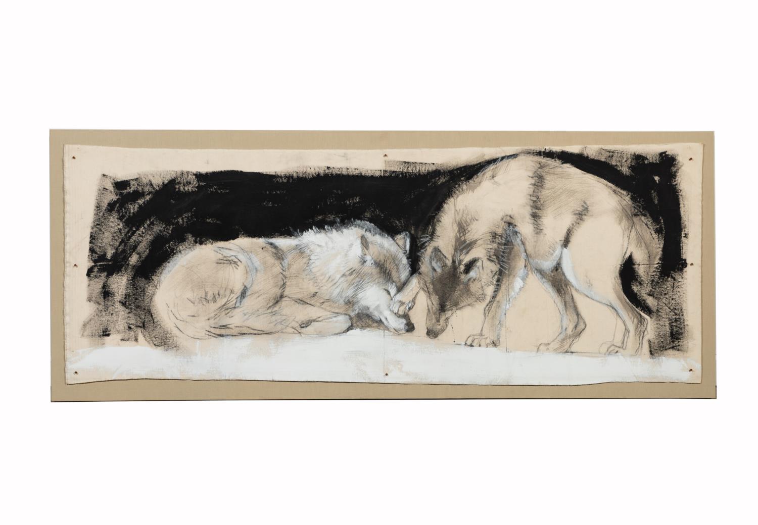 HELEN DURANT, "AFFECTION" TWO WOLVES