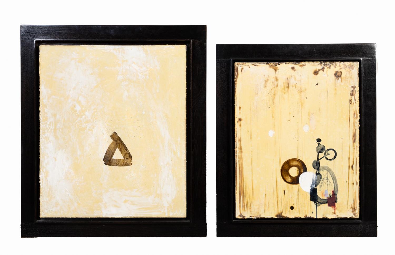 TWO JOHN TRACEY ABSTRACT OIL  29fab1