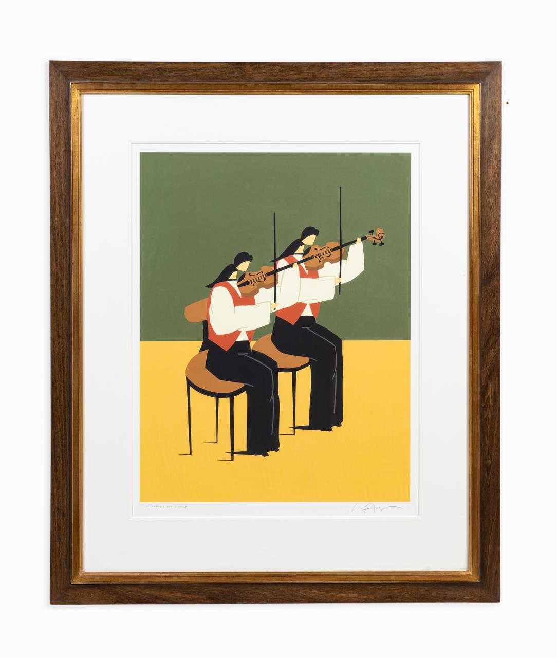 AMERICAN, "TWO VIOLIN PLAYERS"