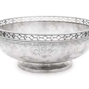 An American Silver Bowl With a